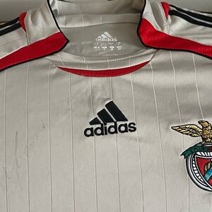 Adidas White Jersey with Red and Black Accents